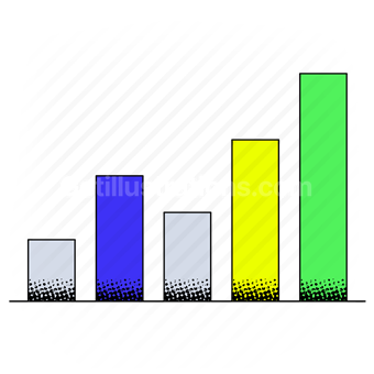 graph, chart, analytics, bar chart, presentation, project